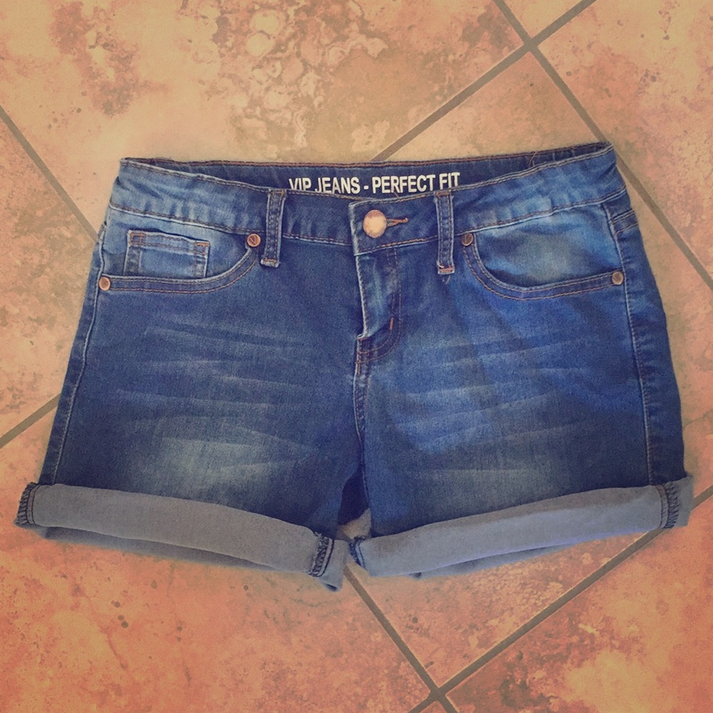 Blue jean shorts